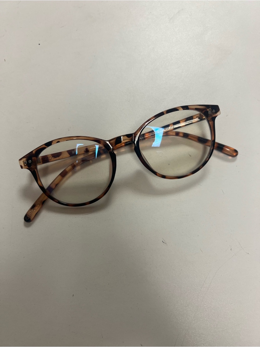 Nectar Tortoise Blue Light Blocking Glasses Round Eye Frames